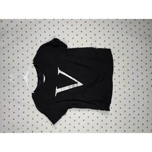 Victorias Secret PINK V LOGO FOIL XS Baby Tee Shirt